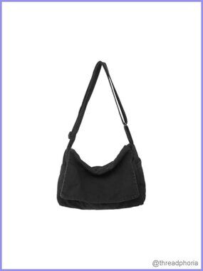 Durable Canvas Messenger Satchel Tote - Adjustable Strap Casual Shoulder Bag